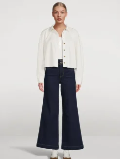 The Seamed Wide-Leg Jeans