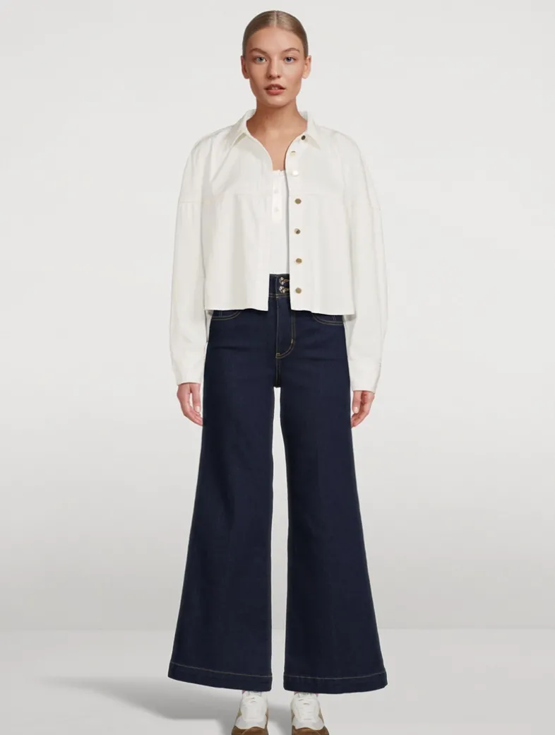 The Seamed Wide-Leg Jeans