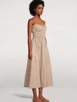 The Shirred Strappy Dress