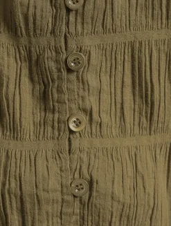 The Smocked Sleeveless Blouse