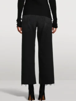 The Spitfire Ankle Fray Straight-Leg Jeans