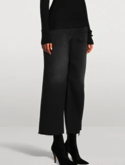 The Spitfire Ankle Fray Straight-Leg Jeans