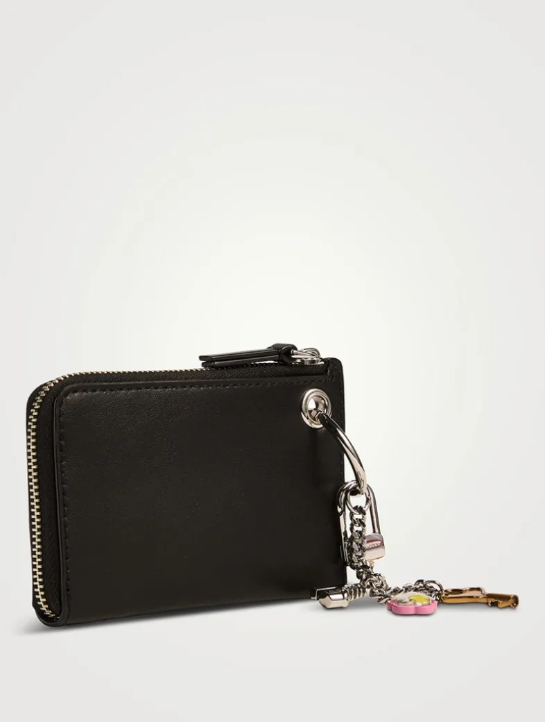 The Top Zip Leather Bag Charm