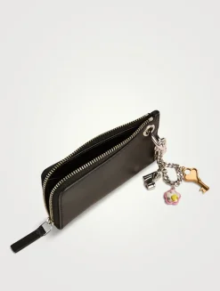 The Top Zip Leather Bag Charm