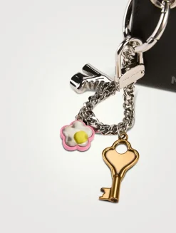 The Top Zip Leather Bag Charm