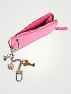 The Top Zip Leather Bag Charm