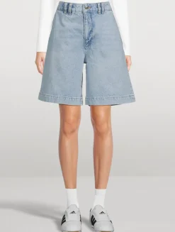 The Trouser Denim Shorts