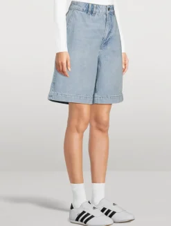 The Trouser Denim Shorts