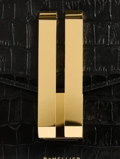 The Vancouver Croc-Embossed Leather Clutch