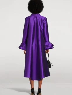 Tibaldi Satin Shirt Dress