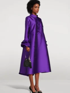 Tibaldi Satin Shirt Dress
