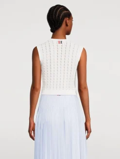 Tie-Neck Sleeveless Top