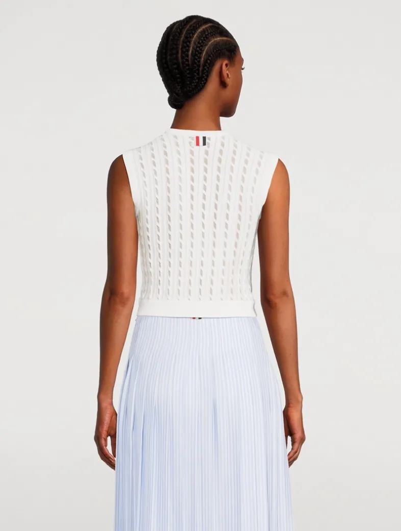 Tie-Neck Sleeveless Top