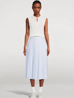 Tie-Neck Sleeveless Top