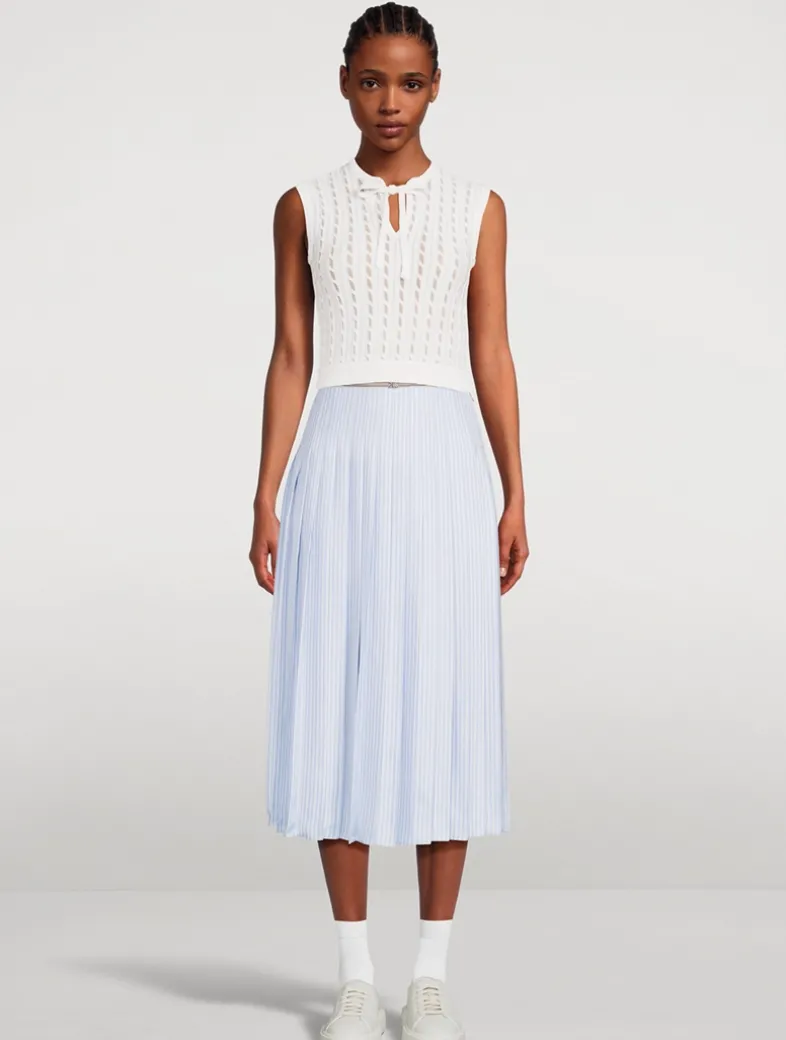 Tie-Neck Sleeveless Top