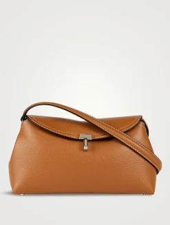 T-Lock Leather Clutch