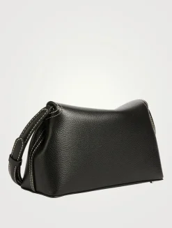T-Lock Leather Clutch