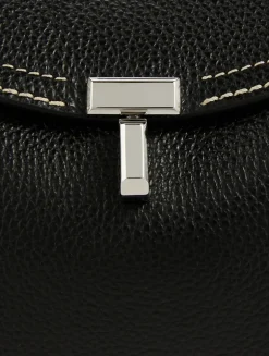 T-Lock Leather Clutch