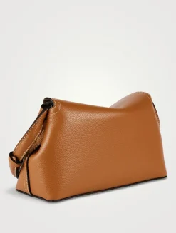T-Lock Leather Clutch