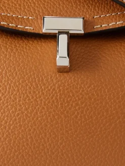 T-Lock Leather Clutch
