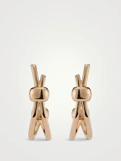 Together 18K Rose Gold Hoop Earrings