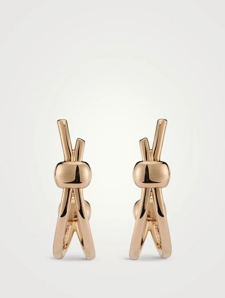 Together 18K Rose Gold Hoop Earrings