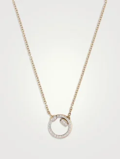 Together 18K Rose Gold Pendant Necklace With Diamonds
