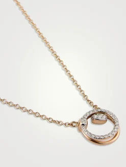 Together 18K Rose Gold Pendant Necklace With Diamonds
