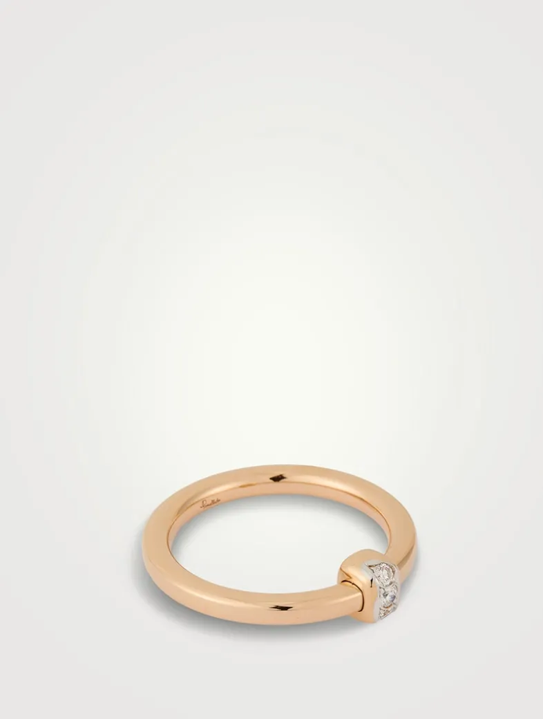 Together 18K Rose Gold Ring With Diamonds