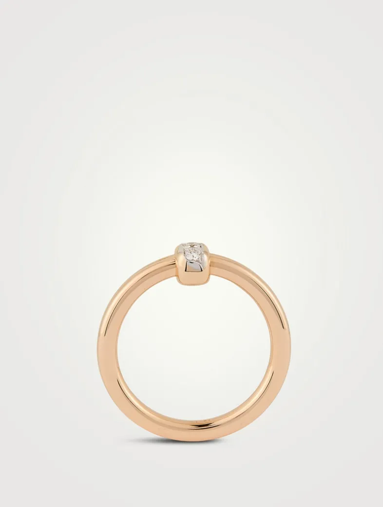 Together 18K Rose Gold Ring With Diamonds