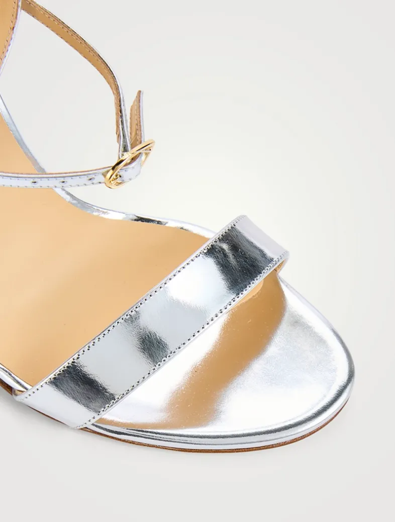 Tommaso Metallic Leather Sandals