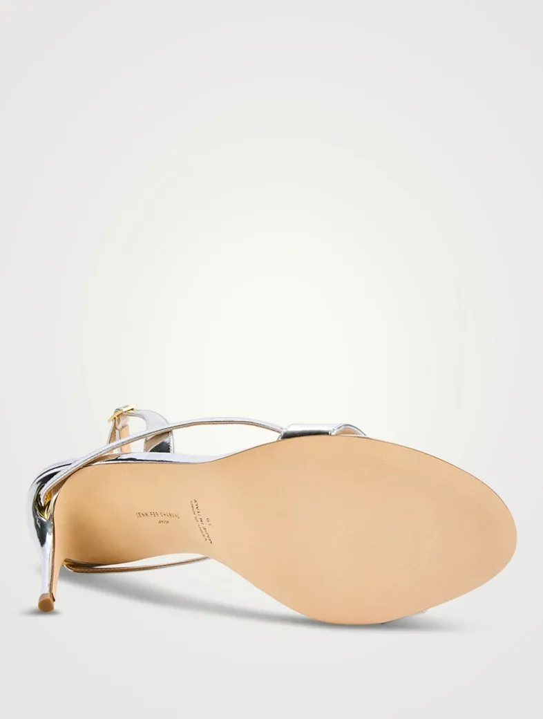 Tommaso Metallic Leather Sandals