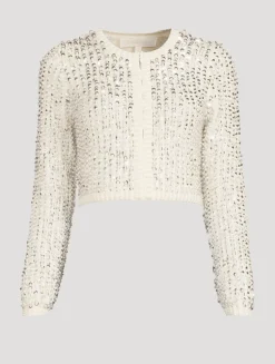 Tracey Sequin Cropped Cardigan
