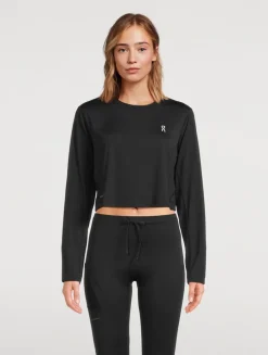 Train Long-Sleeve Cropped T-Shirt