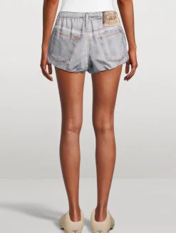 Trompe L'œil Bubble-Hem Shorts