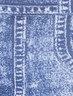 Trompe L'œil Denim Pencil Skirt