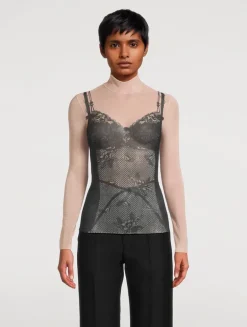 Trompe L'œil Lingerie Top