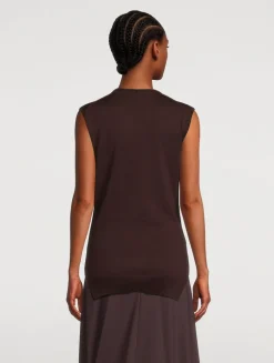Trompe L'œil Sleeveless Sweater