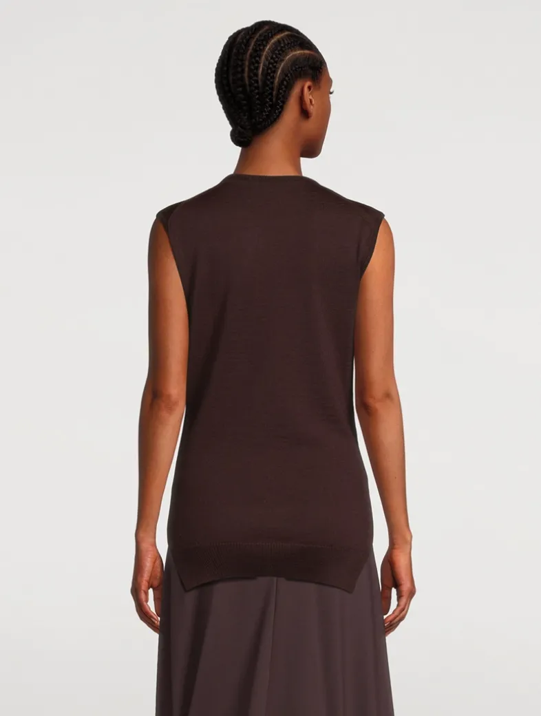 Trompe L'œil Sleeveless Sweater