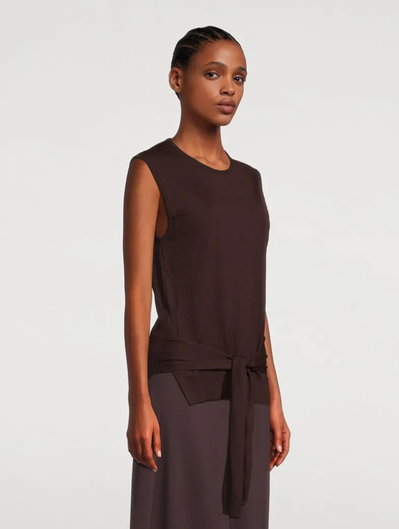Trompe L'œil Sleeveless Sweater
