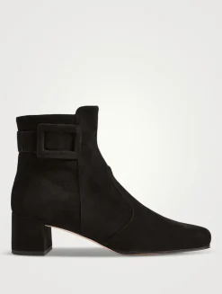 Très Vivier Suede Ankle Boots