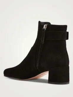 Très Vivier Suede Ankle Boots