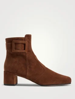 Très Vivier Suede Ankle Boots