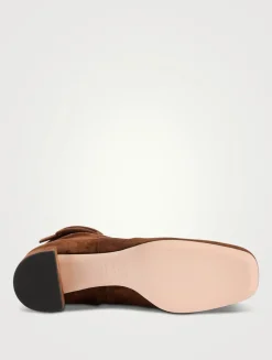 Très Vivier Suede Ankle Boots