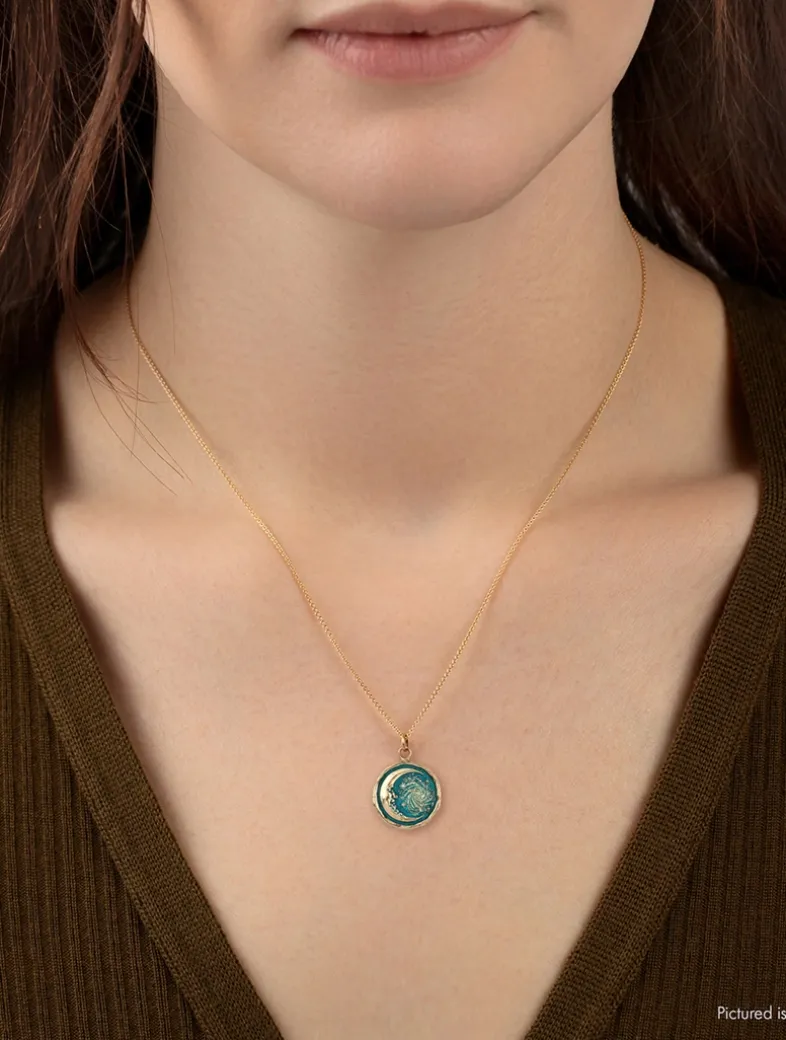 True Colors Trust The Universe 14K Gold Talisman Necklace