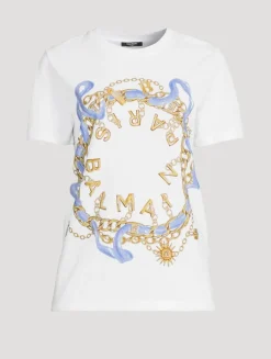 T-Shirt In Balmain Chain Print