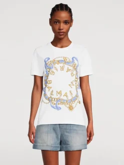 T-Shirt In Balmain Chain Print