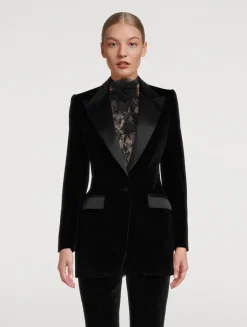 Turlington Velvet Tuxedo Jacket