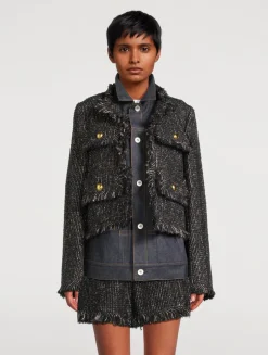 Tweed And Denim Jacket