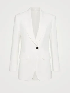 Twill Blazer With Monili